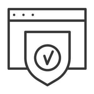 Icon of a laptop connected to devices