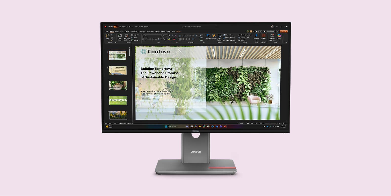 The ThinkVision P Series monitor.  