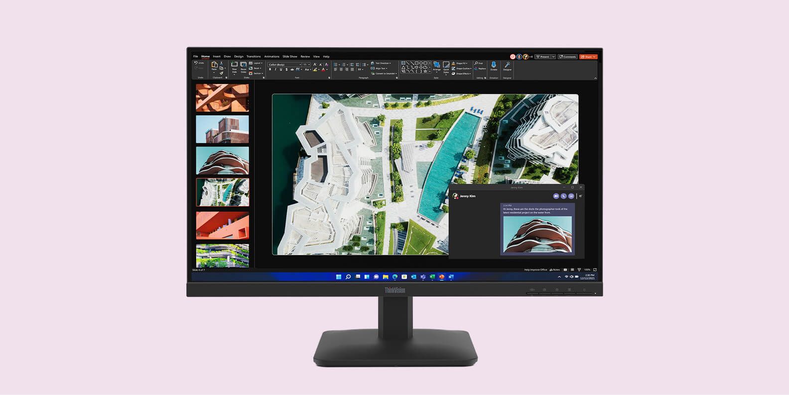 The ThinkVision S Series monitor.