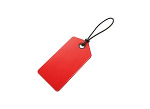 Red clearance tag.