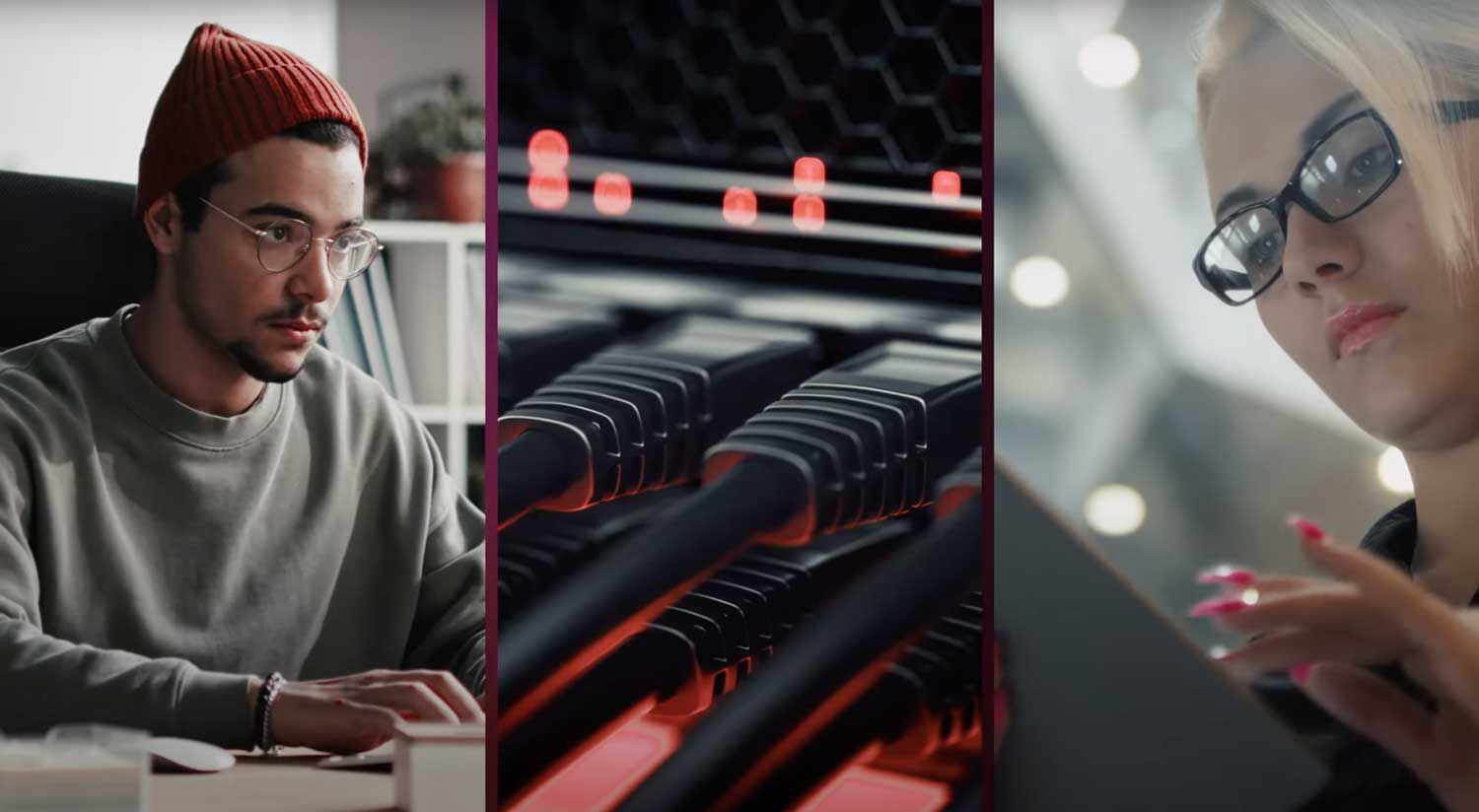 Hands holding up the World Cup trophy.