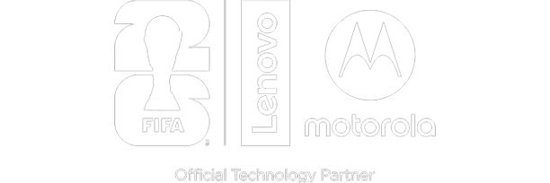 FIFA, Lenovo, and Motorola logos. 