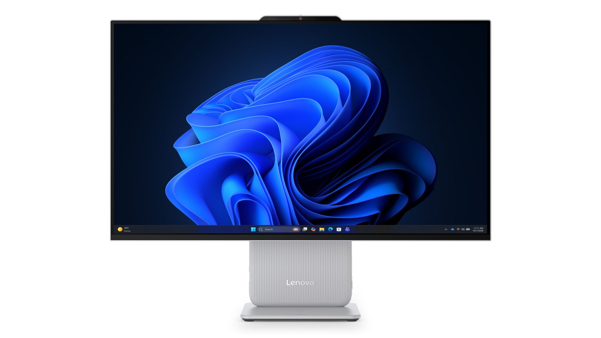 Front view of the IdeaCentre AIO i Gen 11 (27", Intel) all-in-one PC. 