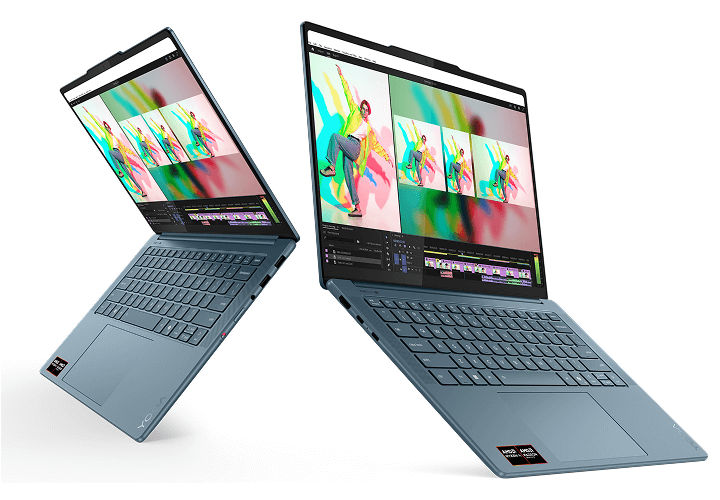 Yoga Pro 7 Gen 10 (14" AMD) laptops back-to-back