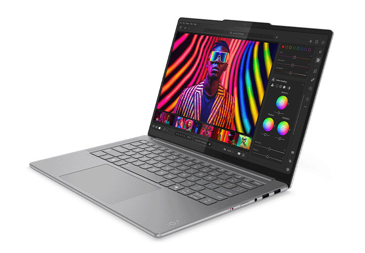 Yoga Pro 7i Gen 10 Aura Edition (14" Intel) angled view