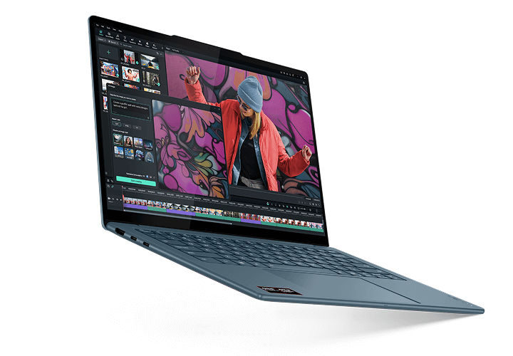 Yoga Slim 7 Gen 10 (14" AMD), angled view