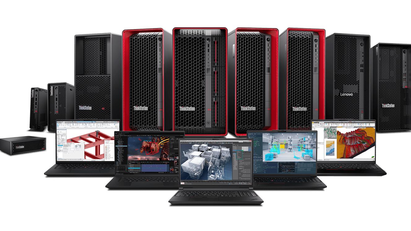 The array of products in the Lenovo Workstation portfolio.