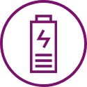 Icon of a battery