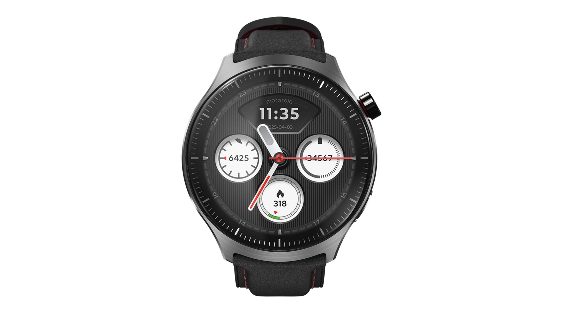 The face of the motorola watch ultra. 