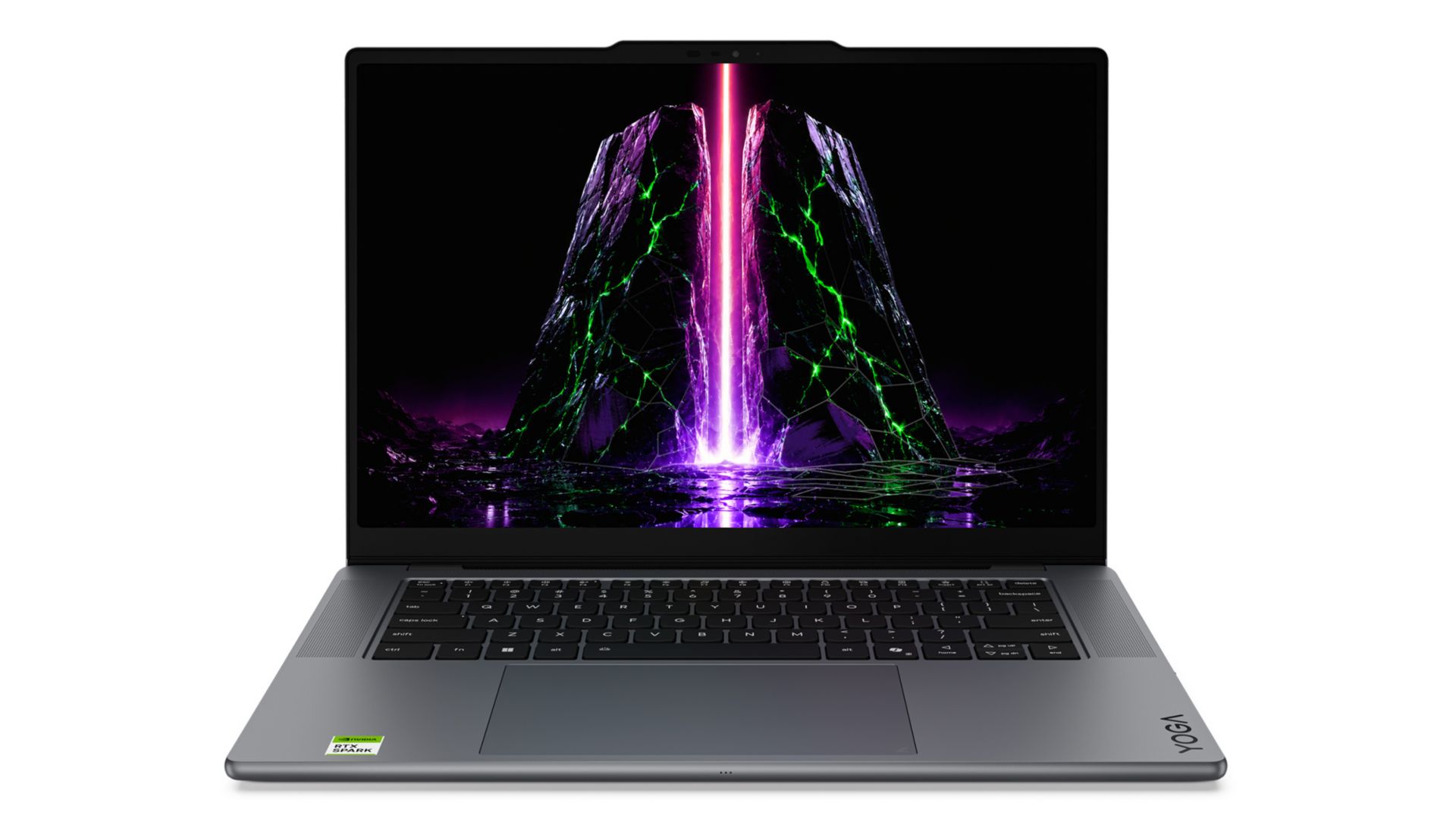 Front view of the Lenovo Yoga Pro 9n Gen 11 (15” Snapdragon). 