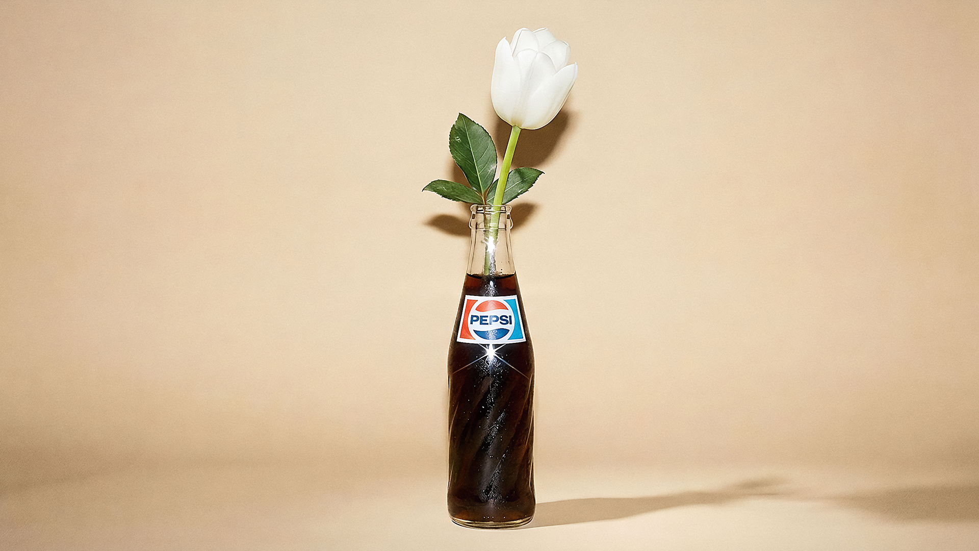 pepsico bottle with flower