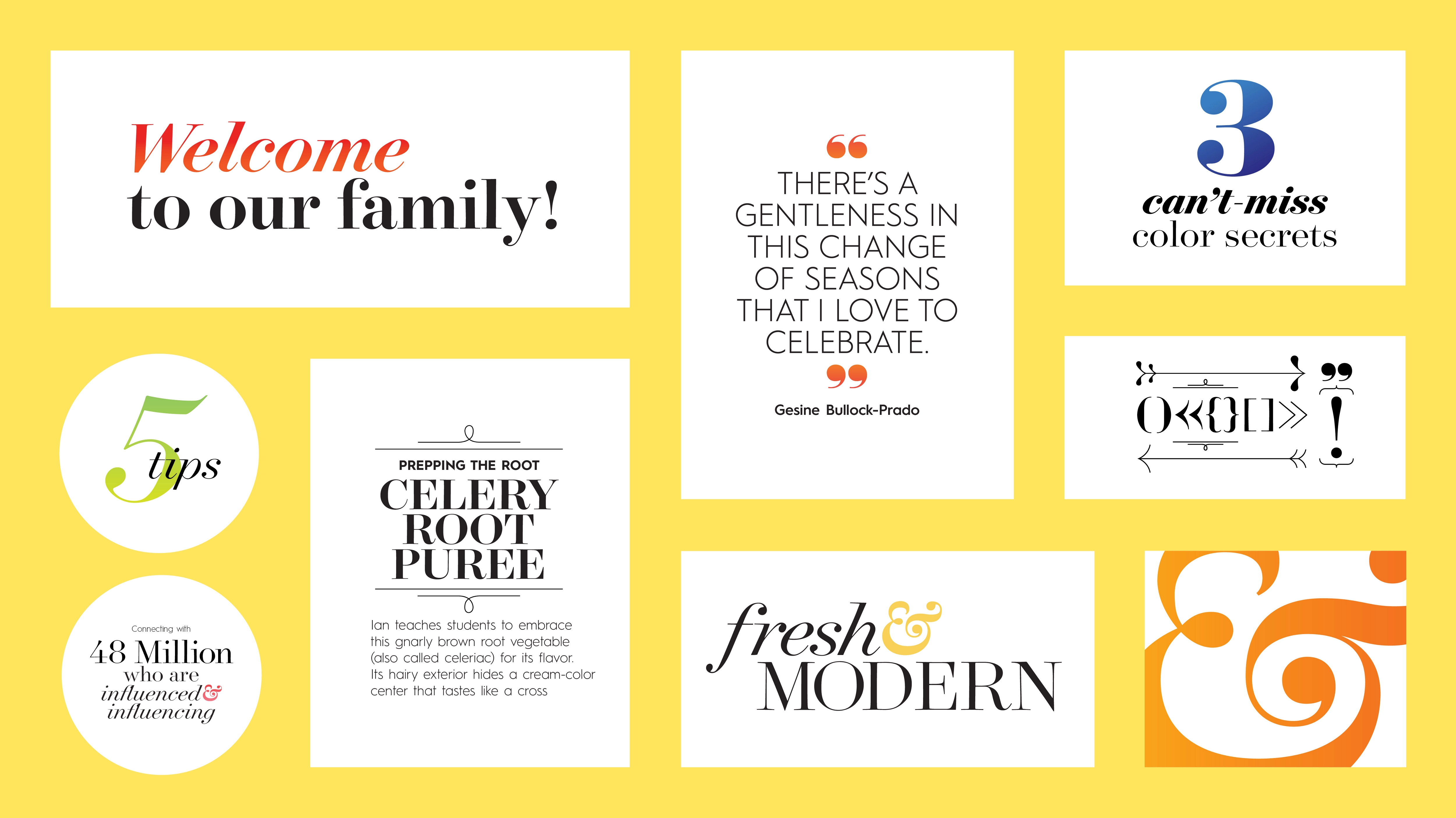 Better Homes & Gardens identity on yellow background