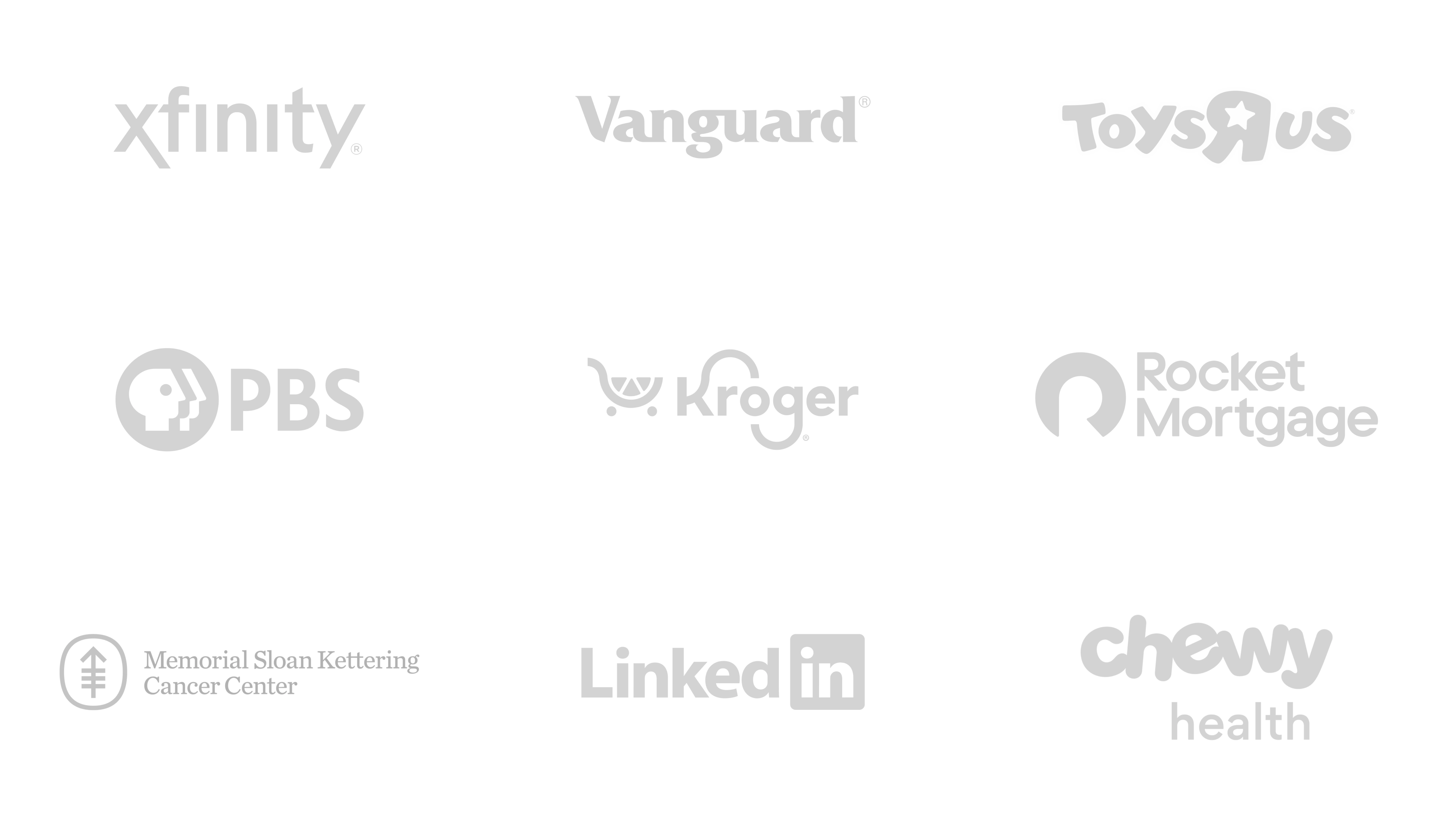 Logos of brands Lippincott has made a voice for