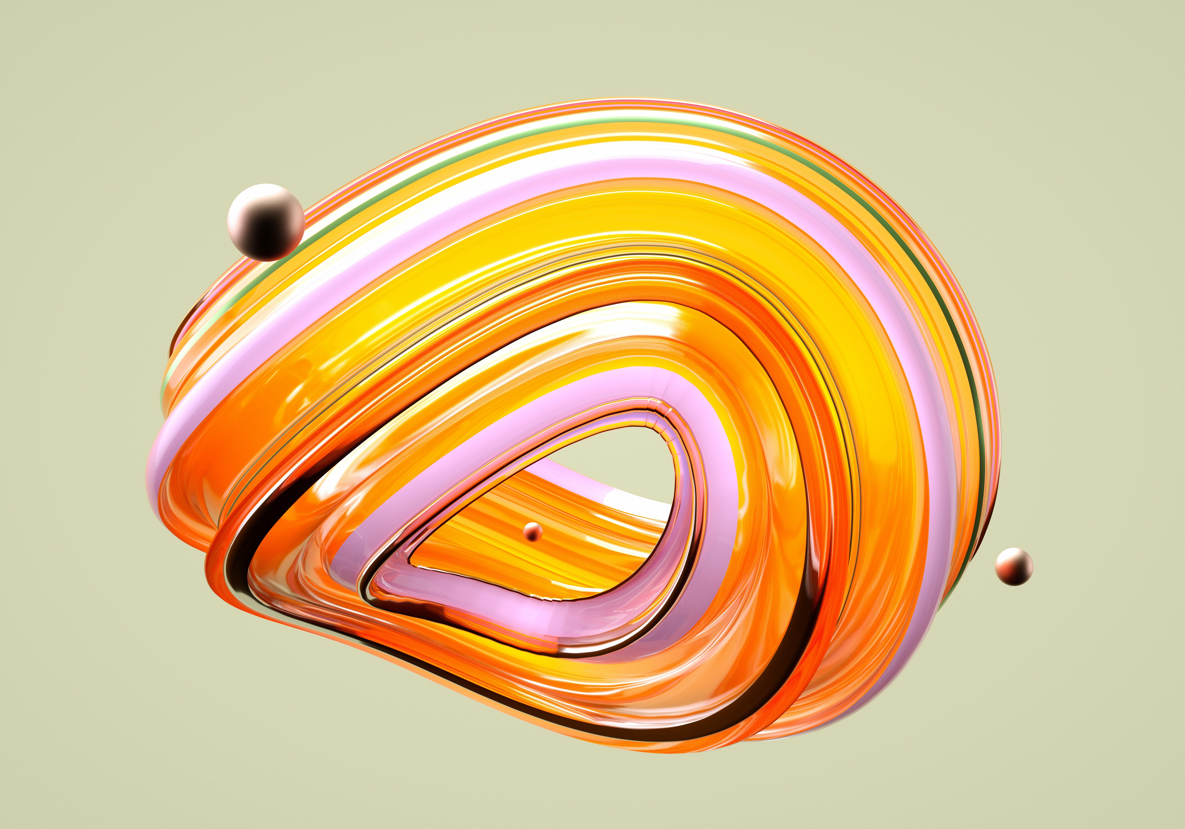 Abstract curved shape