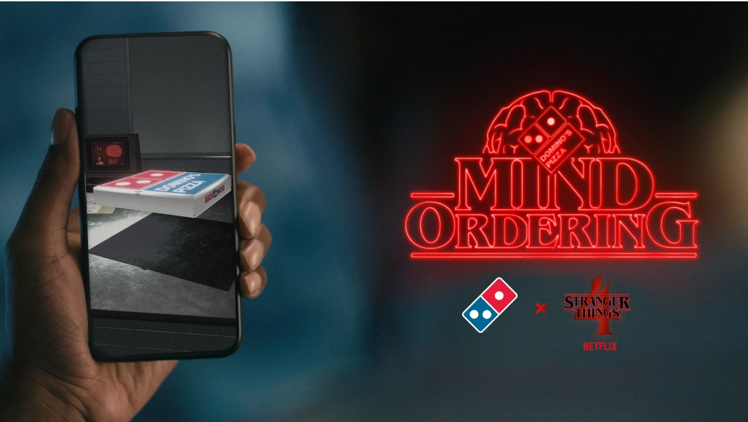 Dominos Marketing collaboration with Stranger Things show