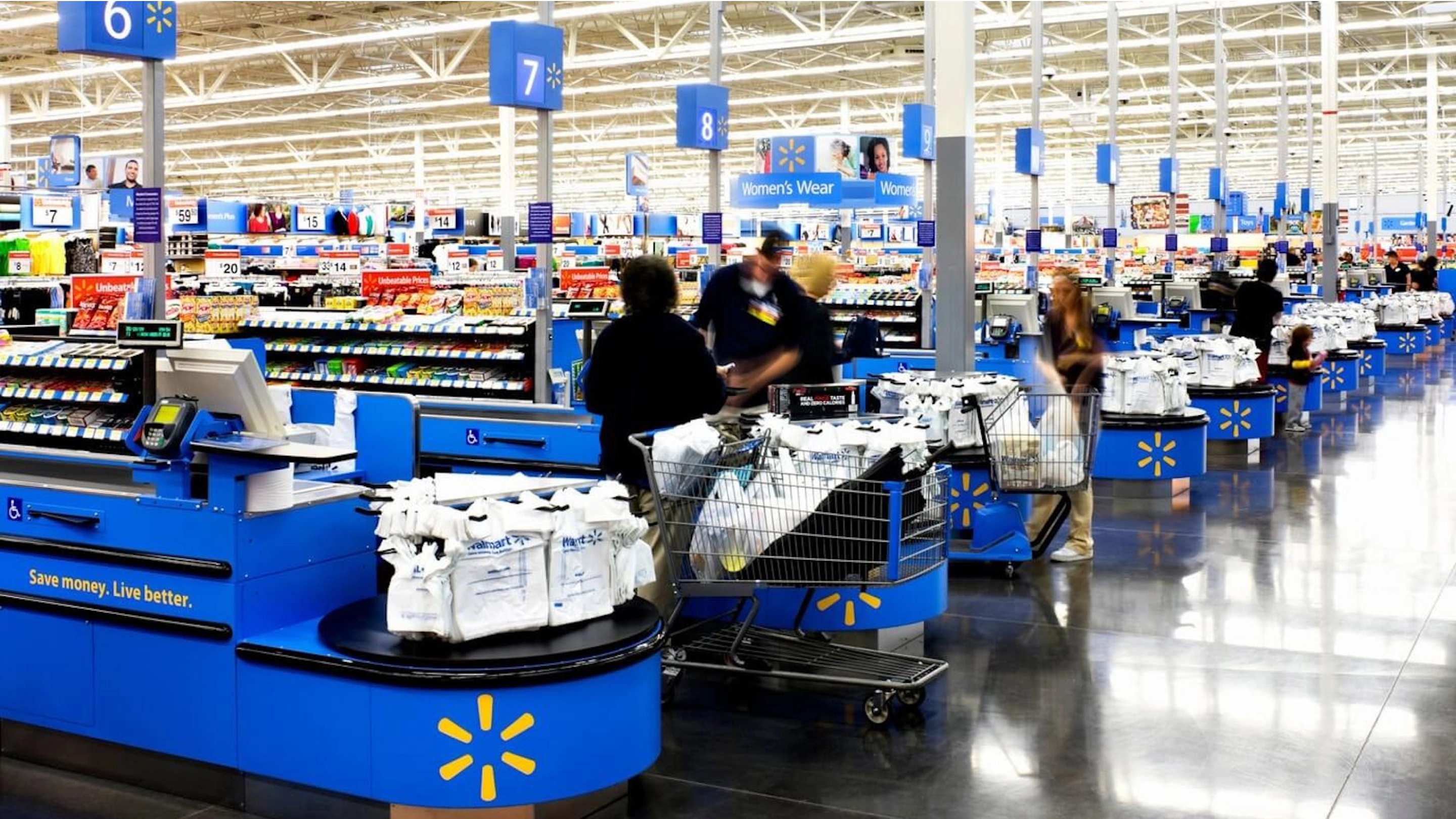 walmart checkout area