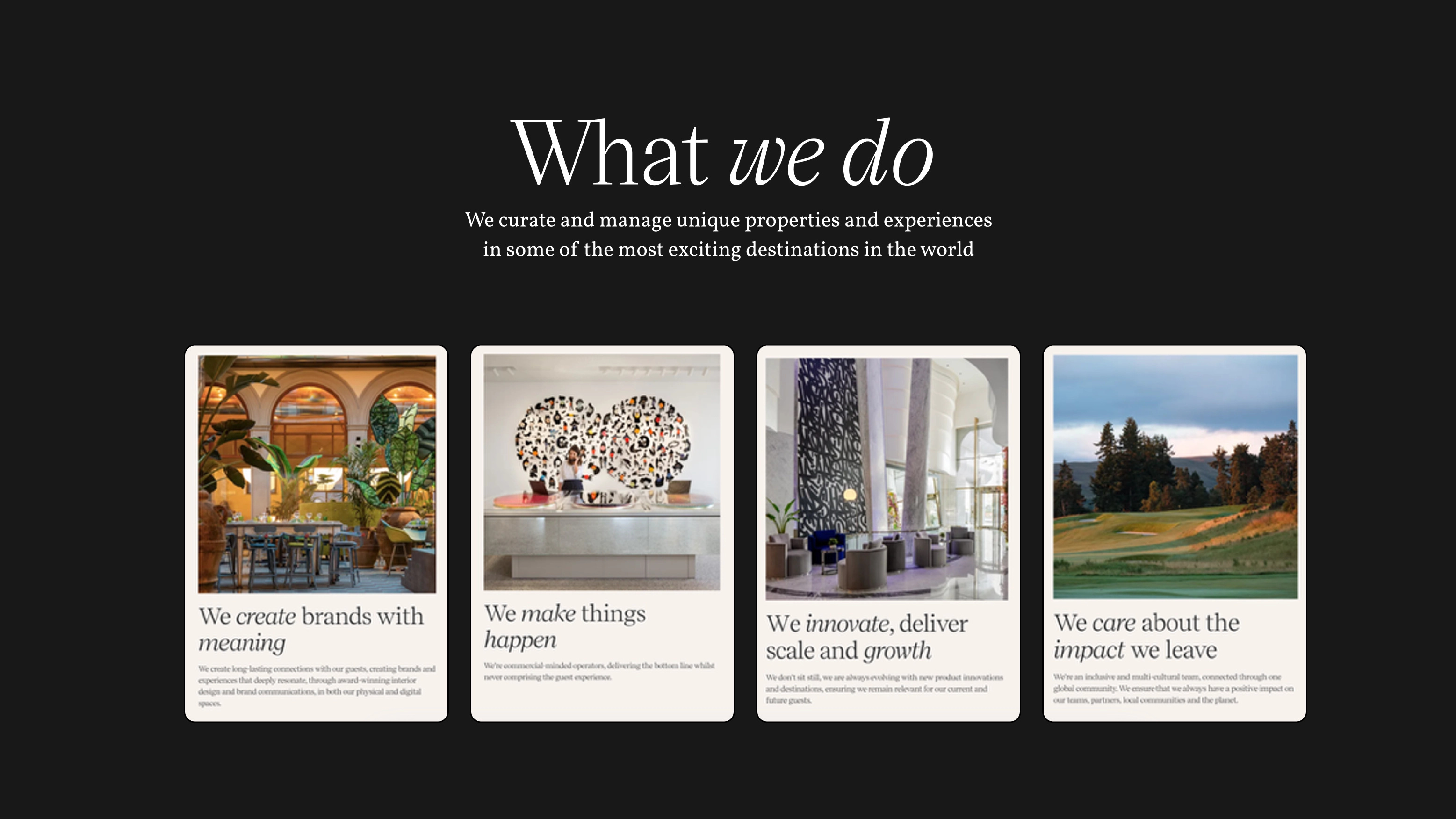 Ennismore brand positioning