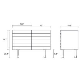 Lap 2 Door Credenza By Blu Dot At Lumens Com