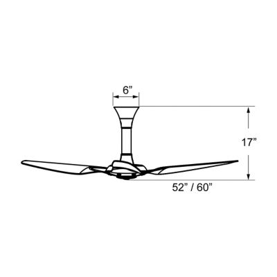 Big Ass Fans Haiku Brushed Aluminum Standard Mount Ceiling Fan