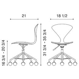 Cherner Chair Company Cherner Task Chair Yliving Com