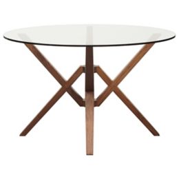 Exeter Round Glass Top Dining Table By Copeland Furniture At