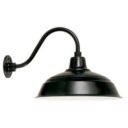 Hi Lite Gooseneck Barn Light Warehouse Outdoor Wall Sconce B 1