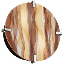 3form Clips 12 Inch Round Ceiling Wall Light By Justice Design