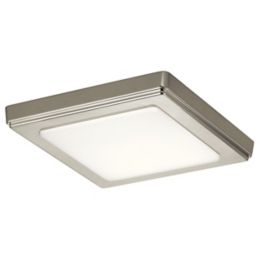 Kichler Zeo Square Led Flush Mount Ceiling Light Ylighting Com