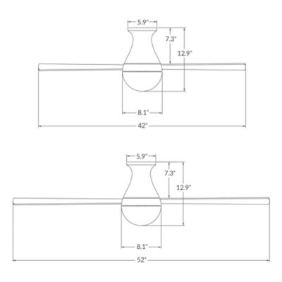 Modern Fan Company Ball Flush Mount Ceiling Fan Ylighting Com