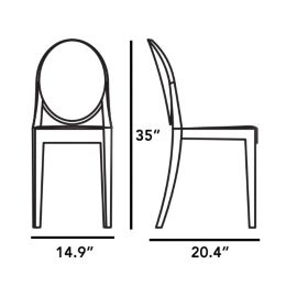 Victoria Ghost Chair Set Of 2 By Kartell At Lumens Com