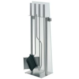 Chimo 5 Piece Fireplace Set With Glass By Blomus At Lumens Com