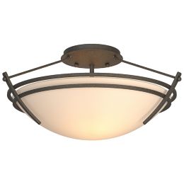 Hubbardton Forge Presidio Tryne 15 Inch Semi Flush Ceiling Fixture