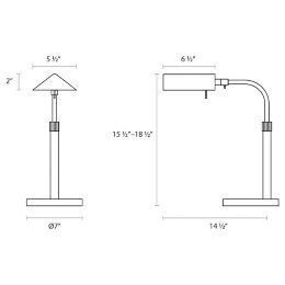 Sonneman Lighting Tenda Pharmacy Table Lamp Ylighting Com