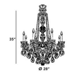 Hamilton Black Chandelier By Schonbek Lighting At Lumens Com