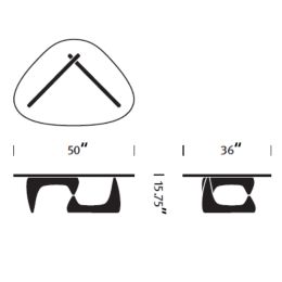 Noguchi Table Dimensions Drawings Dimensions Guide