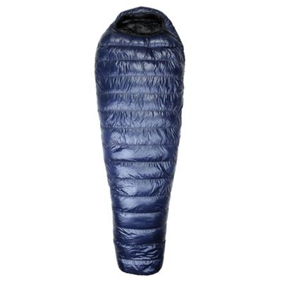 Western Mountaineering MegaLite 30 Degree Sleeping Bag - 5 FT 6 IN / Left  Zip, Navy Blue/Black