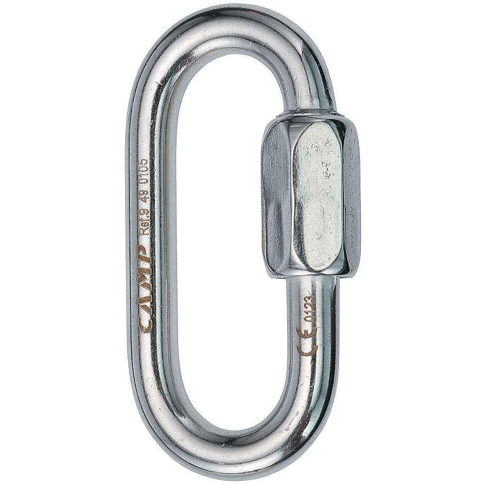 Scuba Choice 7cm SS Oval Quick Link Carabiner W/ Screw 9mm Opening 