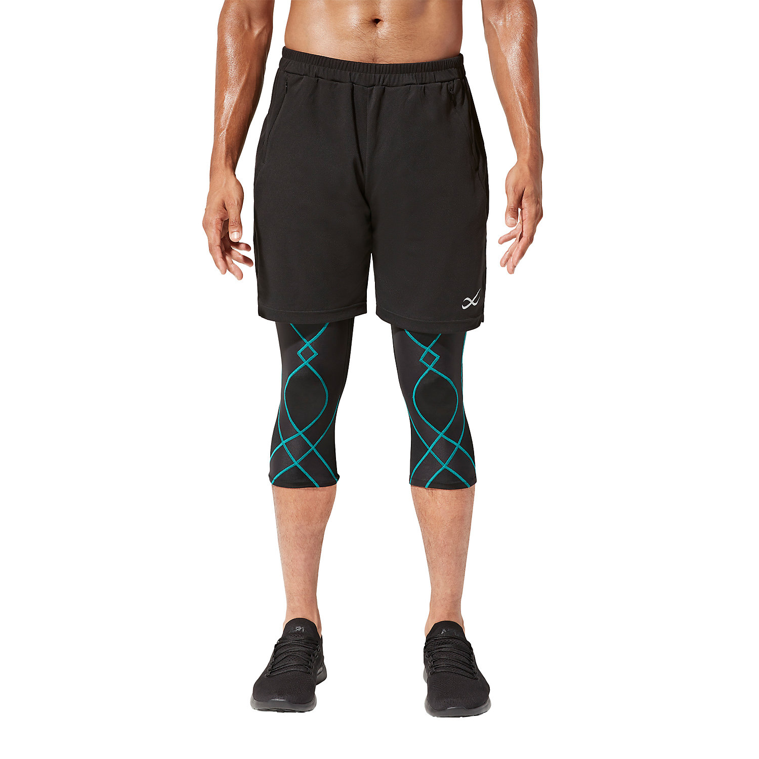 CW-X Mens Stabilyx Joint Support 3/4 Compression Tight