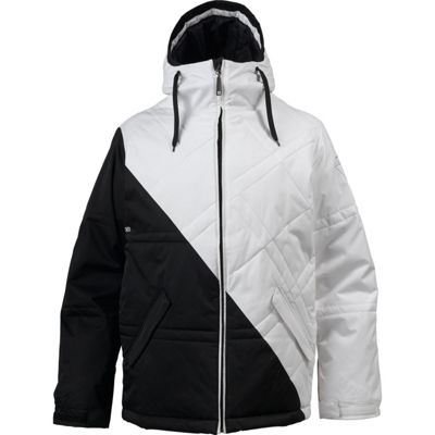 mens white snow jacket