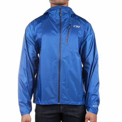 blue outdoor jacket