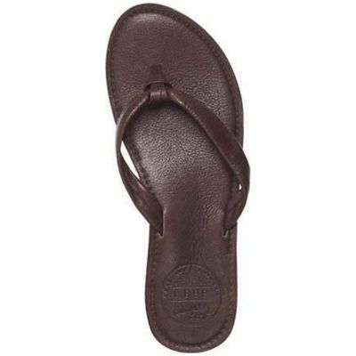 leather reef flip flops womens