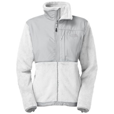 white and gray north face
