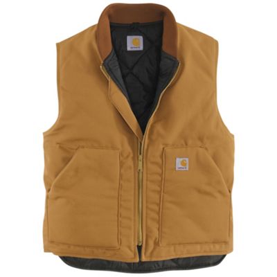 Carhartt Men's Duck Vest - XXL Tall, Carhartt Brown