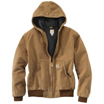 Carhartt Men's Quilted Flannel Lined Duck Active Jacket - XXL, Carhartt  Brown