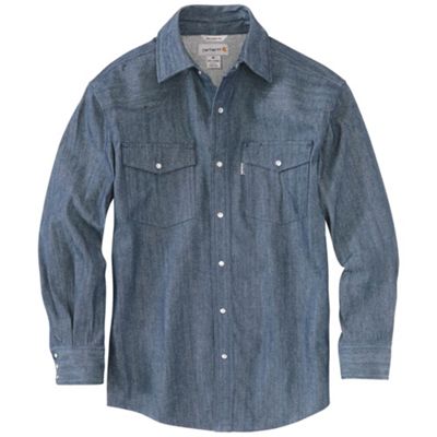 carhartt denim shirts snaps