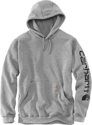 Carhartt Men's Midweight Signature Sleeve Logo Hooded Sweatshirt