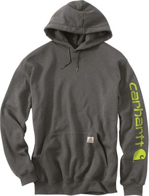 Carhartt Men's Midweight Signature Sleeve Logo Hooded Sweatshirt