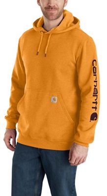 Carhartt Men's Midweight Signature Sleeve Logo Hooded Sweatshirt - Moosejaw