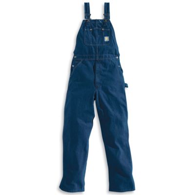 carhartt denim bib overalls