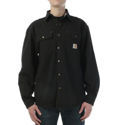 carhartt men's weathered canvas shirt jac